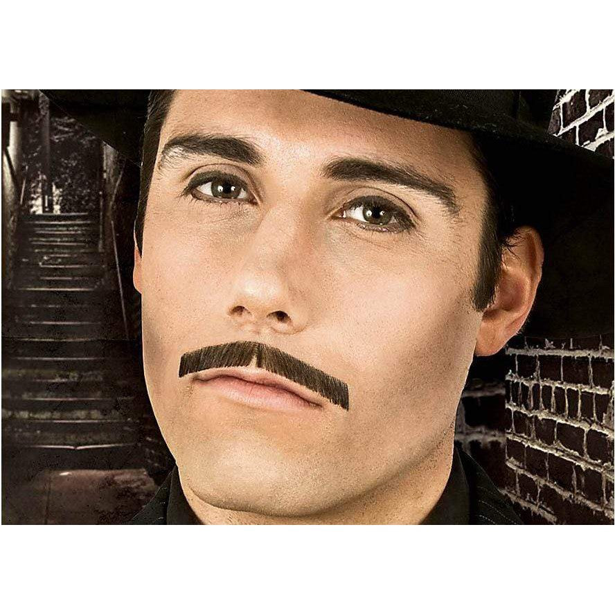 Gangster Schnurrbart Echthaar schwarz-Metamorph-Deinparadies.ch