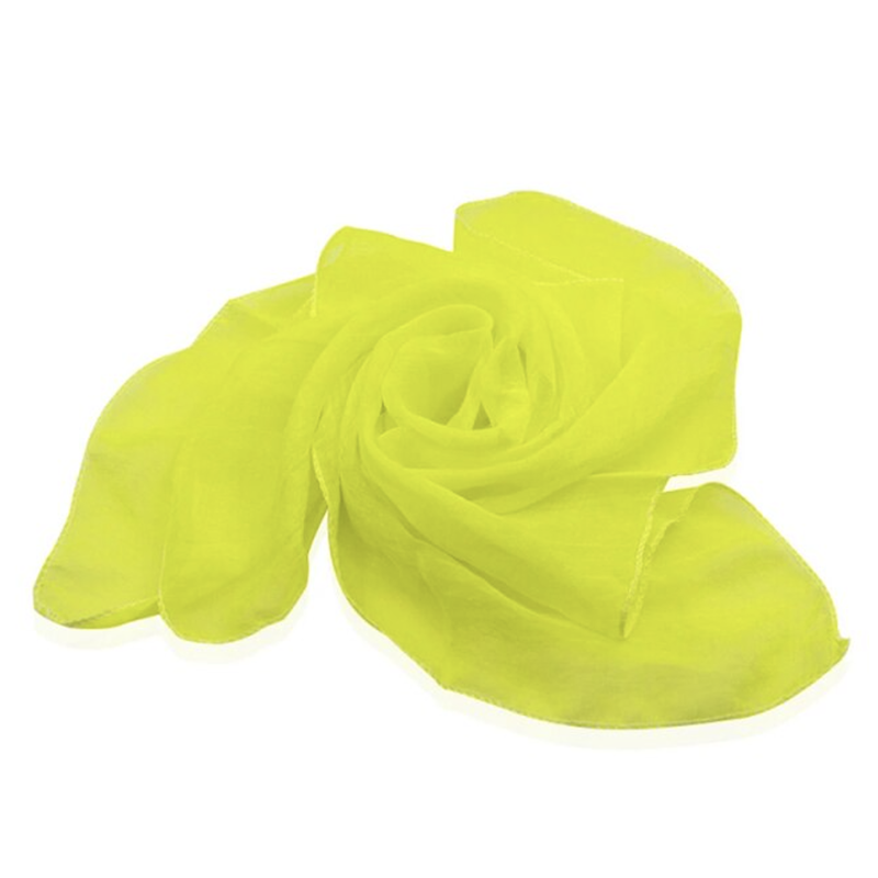 Jongliertuch Chiffontuch 60x60cm gelb-Deinparadies.ch-Deinparadies.ch