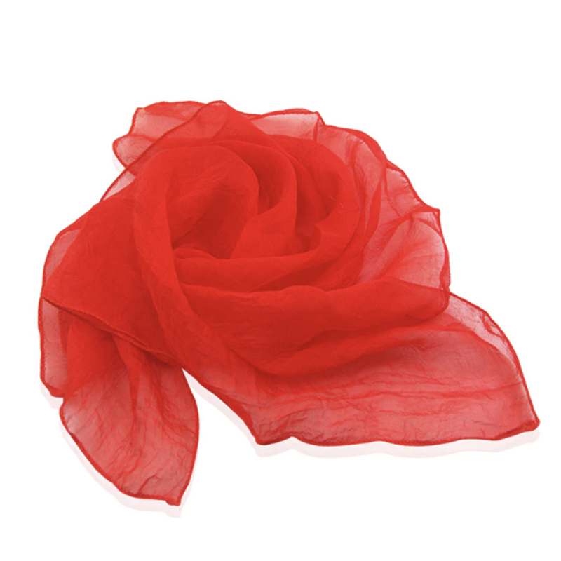 Jongliertuch Chiffontuch 60x60cm rot-Deinparadies.ch-Deinparadies.ch