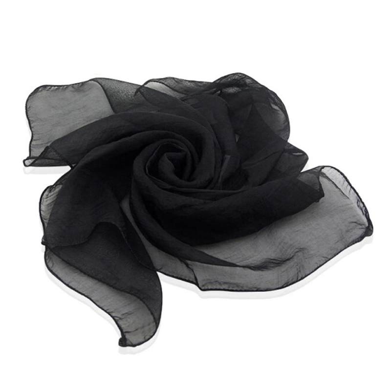 Jongliertuch Chiffontuch 60x60cm schwarz-Deinparadies.ch-Deinparadies.ch
