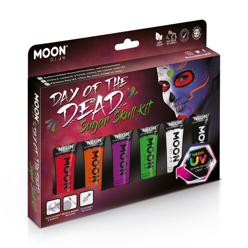 Sugar Skulls Schminkfarben Tubenset Paintglow bei Deinparadies.ch