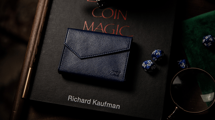 Porta carte da gioco in pelle di lusso (blu) Murphy's Magic Deinparadies.ch