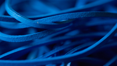 Rainbow Rubber Bands | Large | Grösse 19 Blau-Joe Rindfleisch-Deinparadies.ch