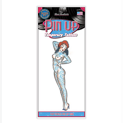 Pin-Up Girl Blue | Klebetattoos Maskworld bei Deinparadies.ch