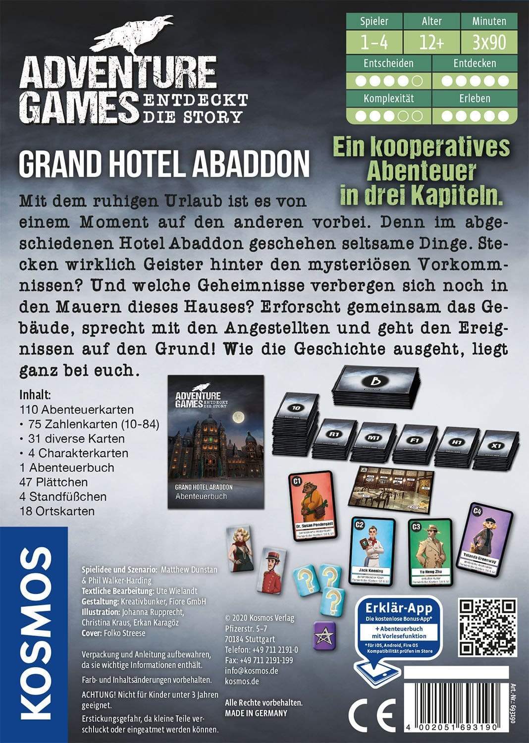 Juegos de Aventura - Gran Hotel Abaddon Kosmos Deinparadies.ch