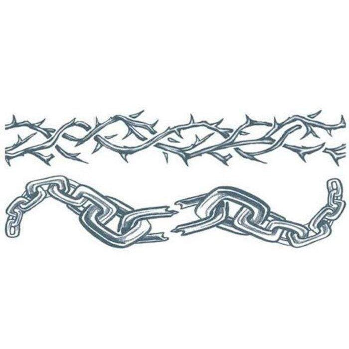 Arm Tattoo Chains | Klebetattoos Tinsley Transfers bei Deinparadies.ch