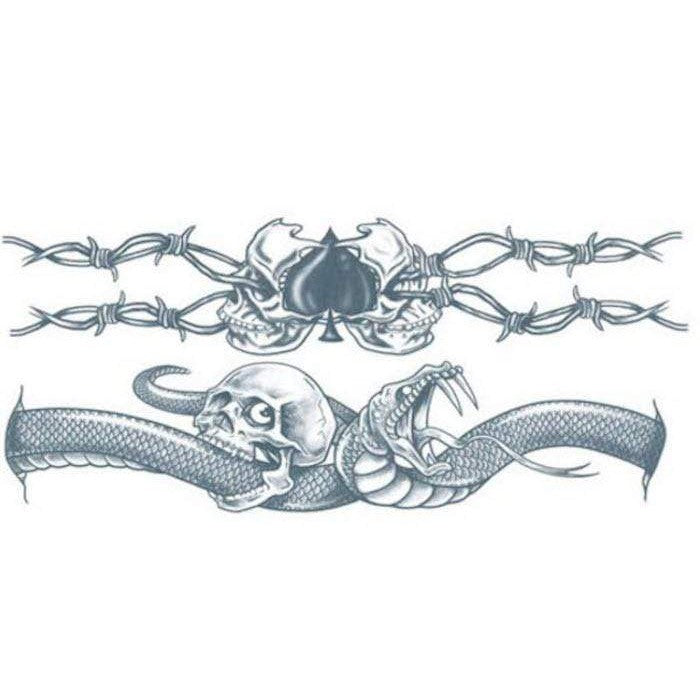 Arm Tattoo Serpent Gross | Klebetattoos Tinsley Transfers bei Deinparadies.ch