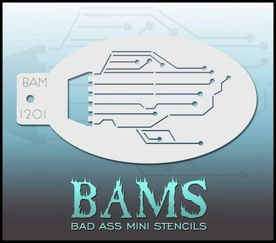 Bad Ass Mini Cyborg Chip Bad Ass Stencils bei Deinparadies.ch