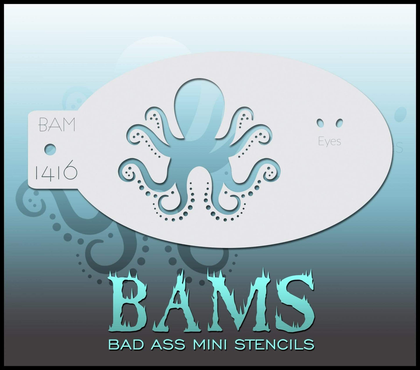 Bad Ass Mini Tintenfisch Bad Ass Stencils bei Deinparadies.ch