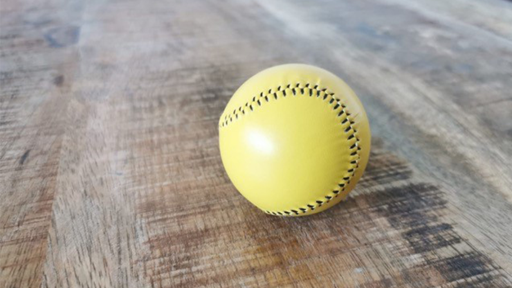Palla da baseball in pelle | ø5,7 cm - Giallo - La magia di Murphy