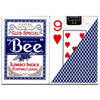 Indice Jumbo del mazzo Bee Poker - Blu - USPCC