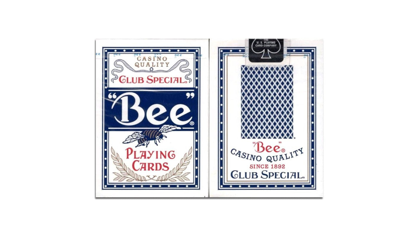 Bee Poker Deck Playing Cards - Blue - USPCC