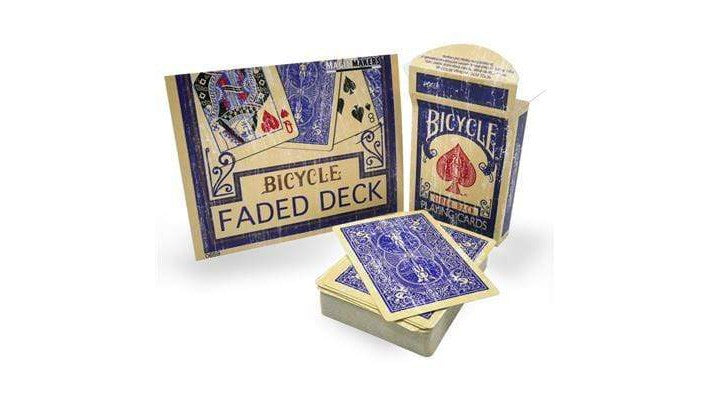 Bicycle Faded Playing Cards blue Magic Makers en Deinparadies.ch