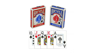 Bicycle Deck Jumbo Index Playing Cards - 12 decks (6 red/6 blue) - Bicycle