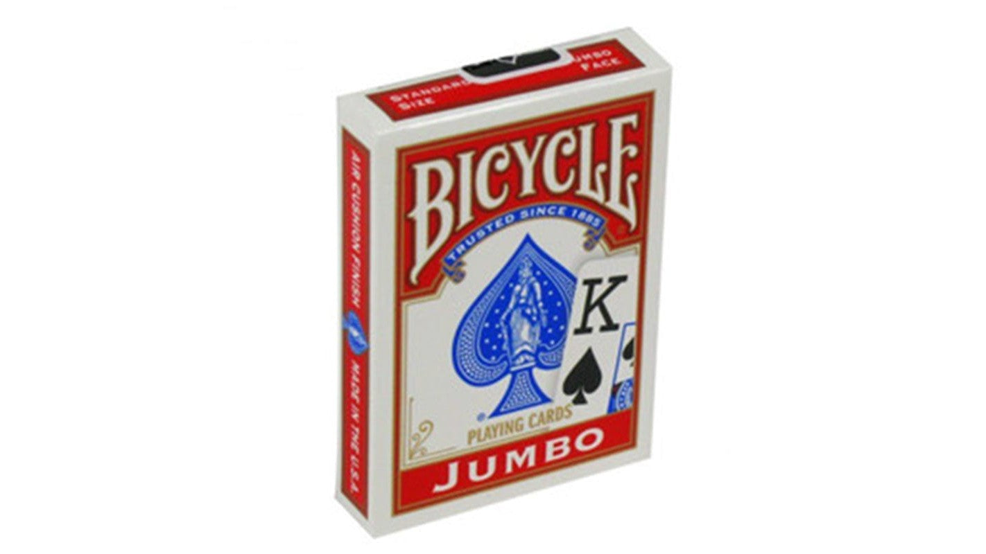 Bicycle Deck Jumbo Index Playing Cards - Red - Bicycle