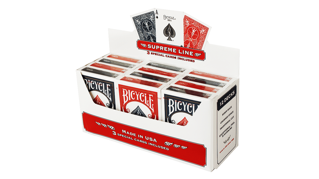 Bicycle Karten Supreme Playing Cards - 6 rot/ 6 blau - Bicycle Supreme