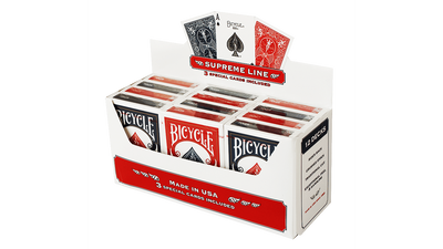 Bicycle Karten Supreme Playing Cards - 6 rot/ 6 blau - Bicycle Supreme