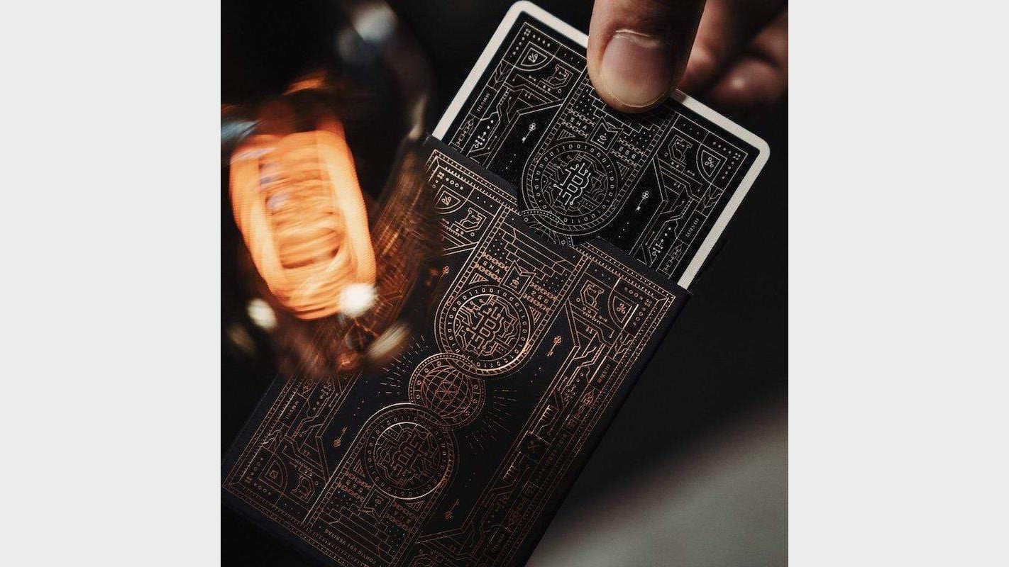 Bitcoin Playing Cards Black Edition Difatta Magic at Deinparadies.ch