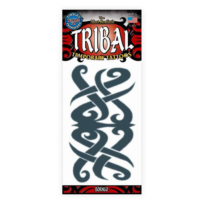Tribal Ornament Borneo Tattoo | Klebetattoos Maskworld bei Deinparadies.ch