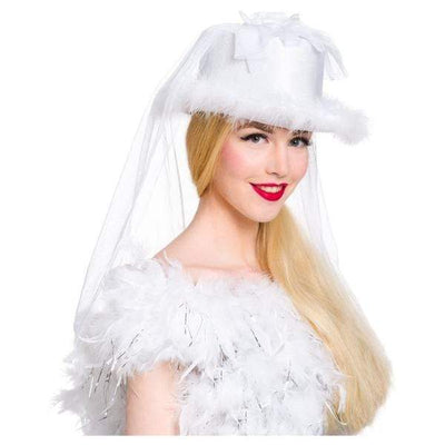 Bridal hat with veil folat at Deinparadies.ch