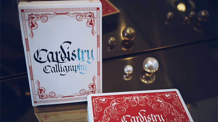 Cartes à jouer de calligraphie Cardistry | Bleu Deinparadies.ch à Deinparadies.ch