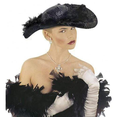 Cappello da donna nero con piume Widman bei Deinparadies.ch
