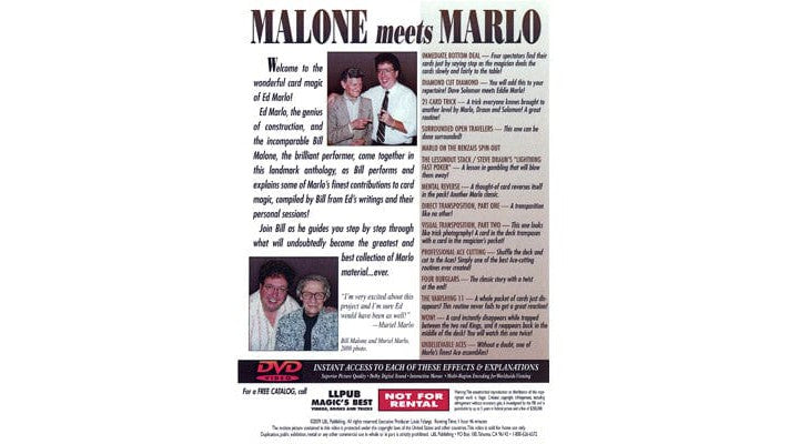 Malone Meets Marlo #6 by Bill Malone - Murphys