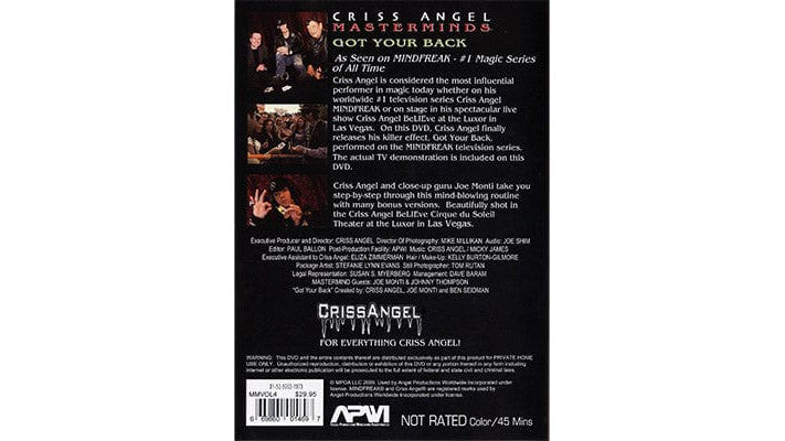Masterminds (Got Your Back) Vol. 4 by Criss Angel Angel Productions Inc. bei Deinparadies.ch
