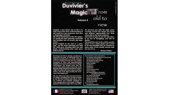 La Magie de Duvivier Tome 4 : De l'ancien au nouveau par Dominique Duvivier Dominique Duvivier sur Deinparadies.ch