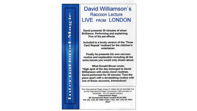 David Williamson Raccoon Lecture by International Magic International Magic bei Deinparadies.ch