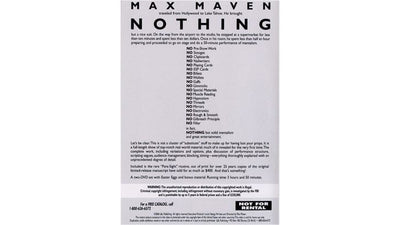 Nothing by Max Maven (2 DVD Set) L&L Publishing Deinparadies.ch