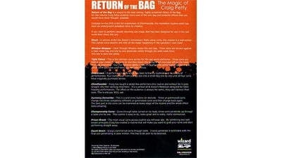 Return of The Bag (juego de 2 DVD) de Craig Petty y World Magic Shop World Magic Shop Deinparadies.ch