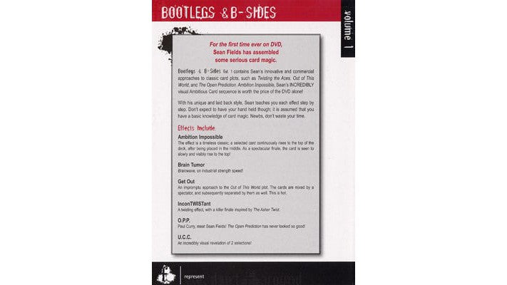 Bootlegs And B-Sides - Volume 1 by Sean Fields Sean Fields bei Deinparadies.ch