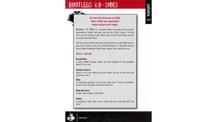 Bootlegs and B-Sides - Volume 3 by Sean Fields Sean Fields bei Deinparadies.ch