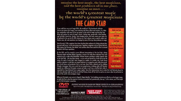 World's Greatest Magic: Card Stab L&L Publishing Deinparadies.ch