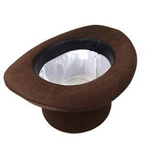 Noble top hat brown 15cm Thetru Costumes at Deinparadies.ch
