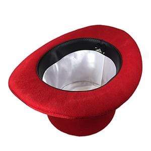 Chapeau haut de forme noble rouge 15cm Thetru Costumes chez Deinparadies.ch