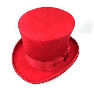 Chapeau haut de forme noble rouge 15cm Thetru Costumes chez Deinparadies.ch