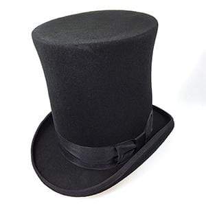 Sombrero de copa noble negro alto 20cm Disfraces Thetru Deinparadies.ch