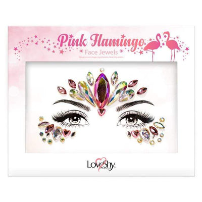 Face Jewels Pink Flamingo Paintglow bei Deinparadies.ch