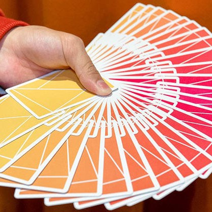 Flexible gradients playing cards orange | Deinparadies.ch