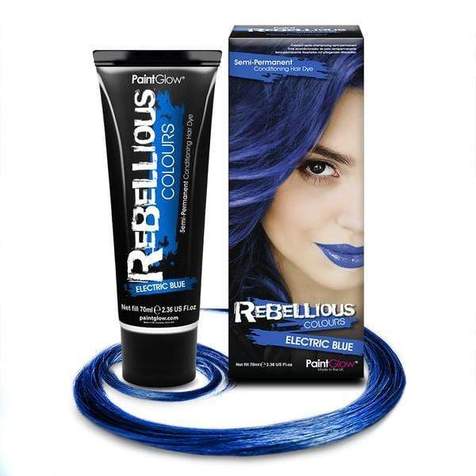 Tinta per capelli Rebellious 70ml blu elettrico Paintglow a Deinparadies.ch