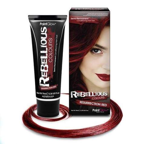 Rebellious Hair Dye 70ml rosso scarlatto Paintglow a Deinparadies.ch