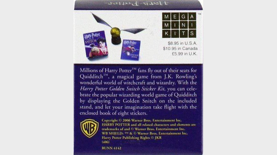 Set di mini adesivi per il boccino d'oro di Harry Potter, accessori per gufi magici Deinparadies.ch