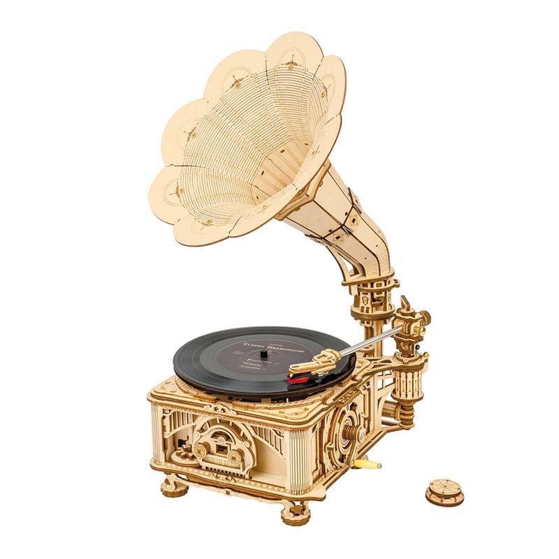 Old gramophone wooden kit Hands Craft at Deinparadies.ch
