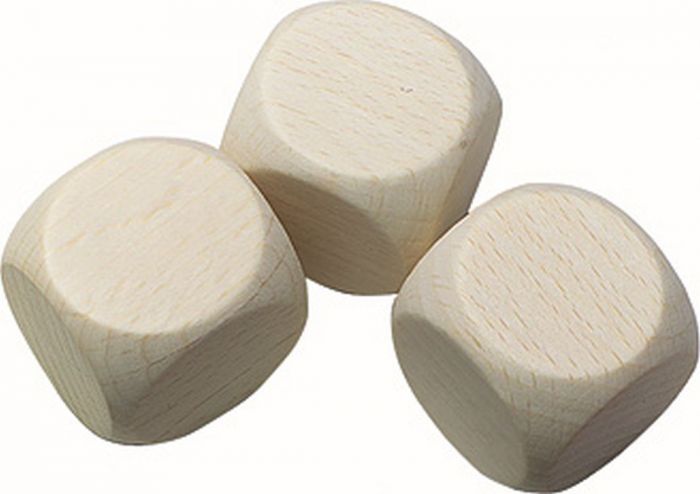Wooden cube raw 30mm (3 pcs.) Weible bei Deinparadies.ch