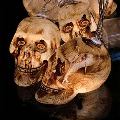 Guirlandes lumineuses LED, crânes, fournitures de fête pour hibou Deinparadies.ch