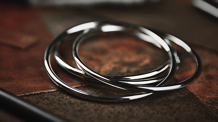 Linking Rings | Chaining Rings | 10cm - Chrome - Murphy's Magic