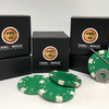 Magnetic Poker Chip and 3 Poker Chips | Tango Magic - Green - Murphy's Magic
