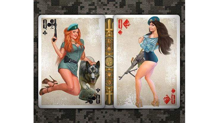 Military Pin Up Playing Cards USPCC bei Deinparadies.ch